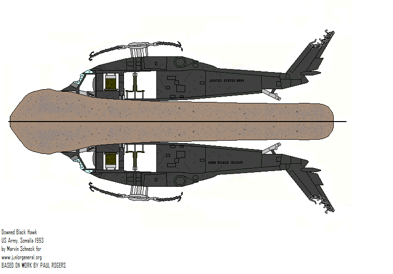 Blackhawk Helicopter (Crashed)