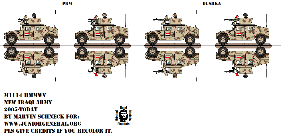 New Iraqi Army Humvees