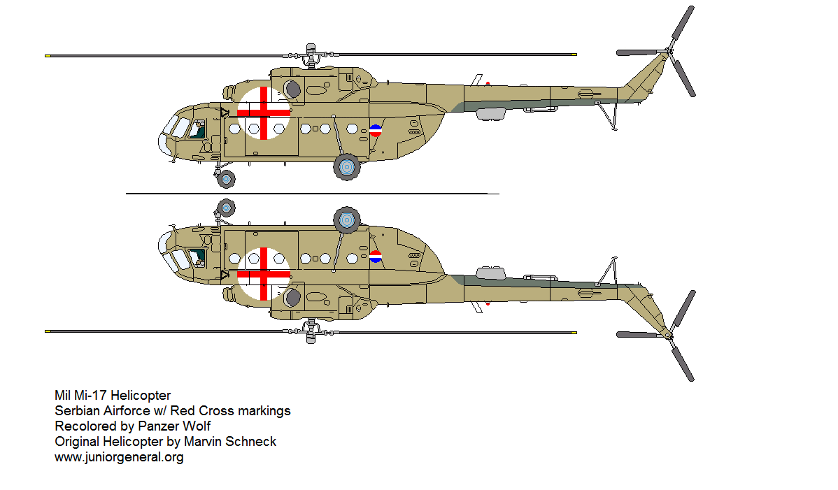 Mil MI-17 Serbian Airforce w/ Red Cross