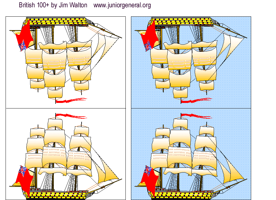 100's (blue and white)