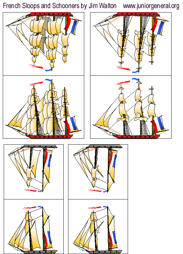 Sloops and Schooners (white)