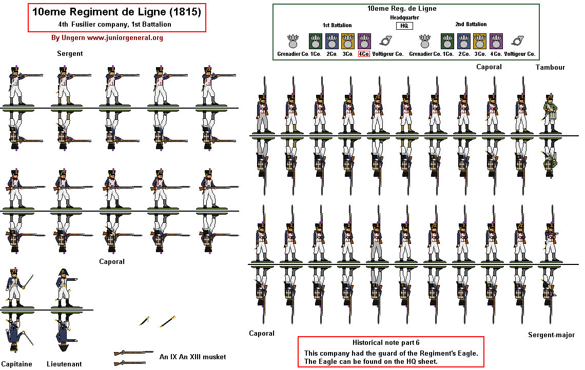 French 10th Line Regiment (1815) Fusiliers 4