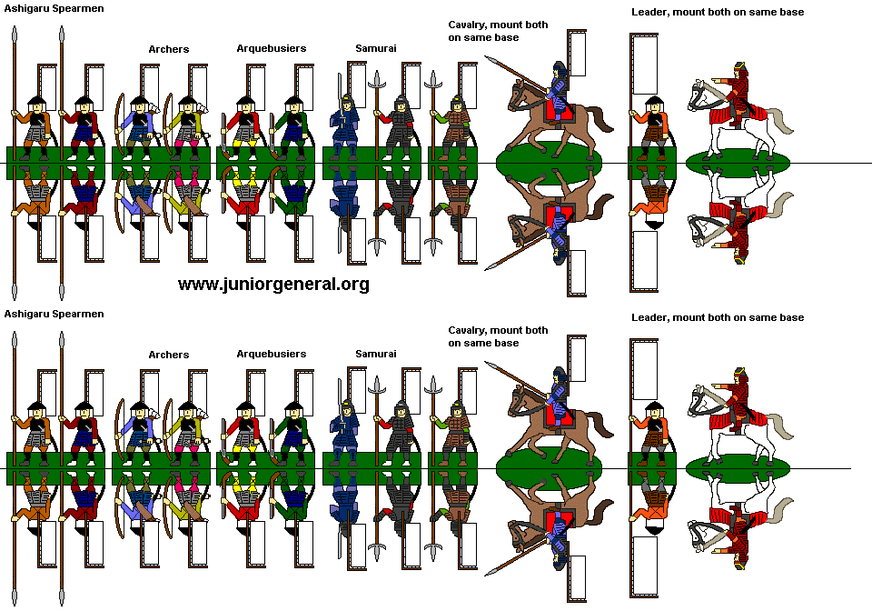 Samurai, blank banners