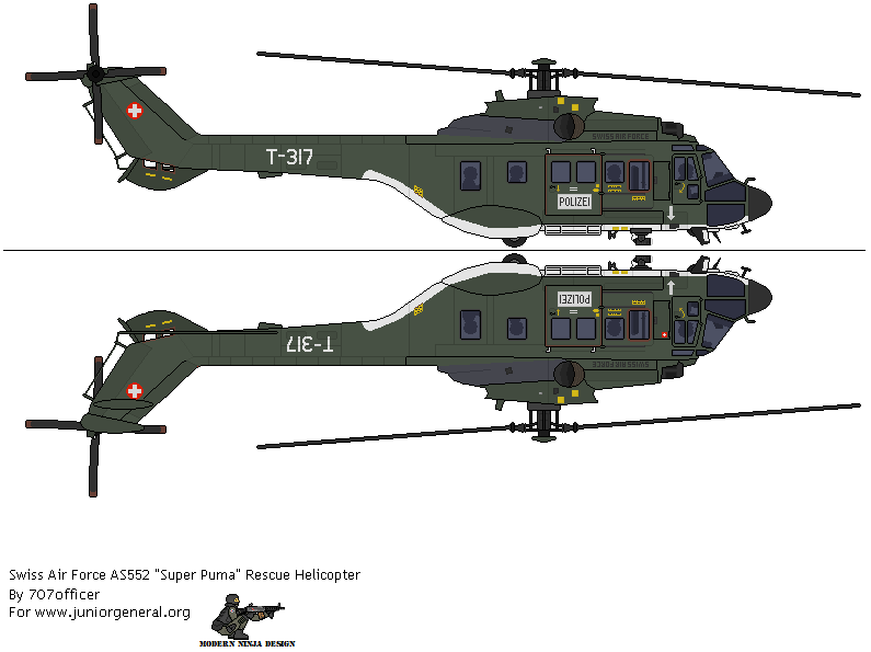 Swiss Super Puma Helicopter
