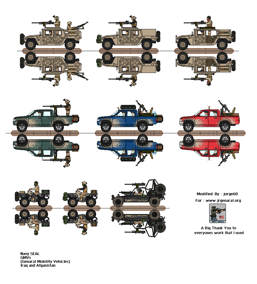 Seal Vehicles Paper Miniature