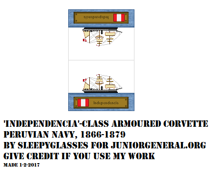 Peruvian Armored Corvette (Micro-Scale)