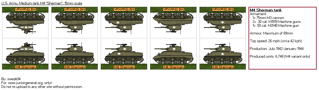 US M4 Sherman Tanks