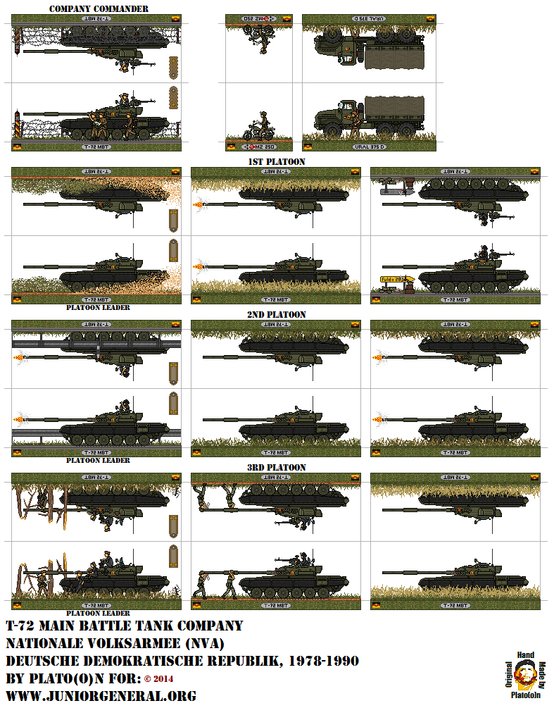 East German T-72 Tanks