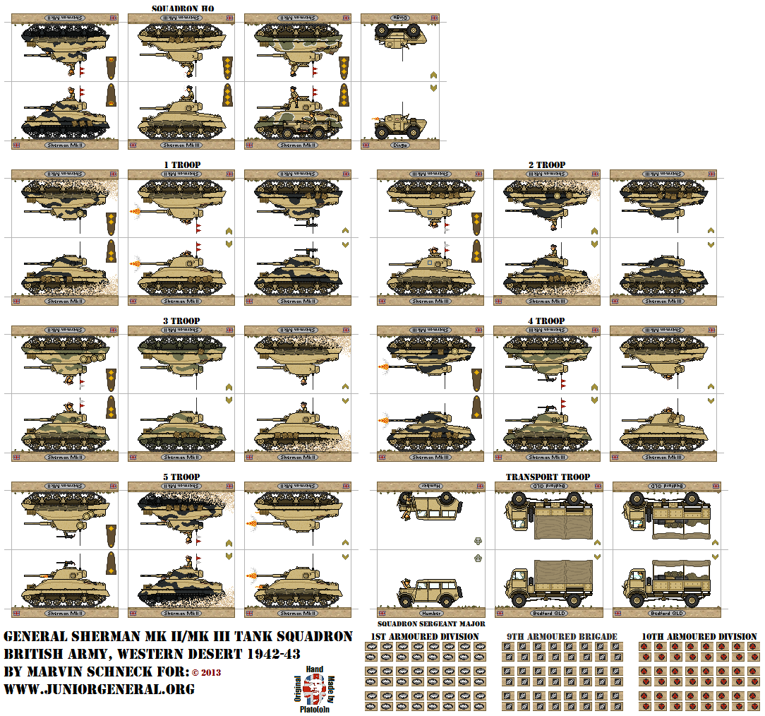 British Sherman Mk II Tank Squadron