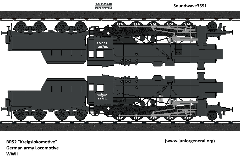 Army BR52 Locomotive