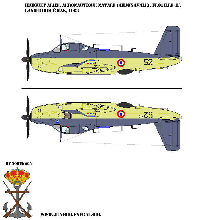French Navy Breguet Alize Aircraft