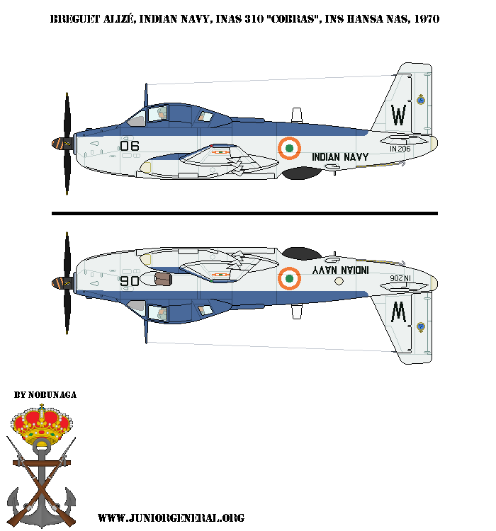 Indian Navy Breguet Alize Aircraft