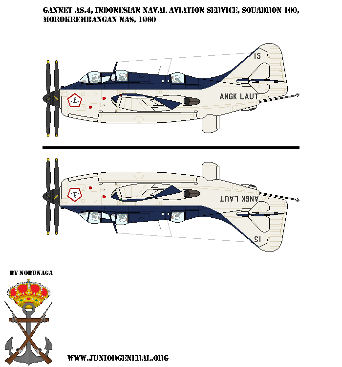 Indonesia Navy Gannet AS4 Aircraft