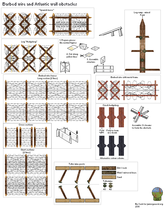 Barbed Wire and Obstacles