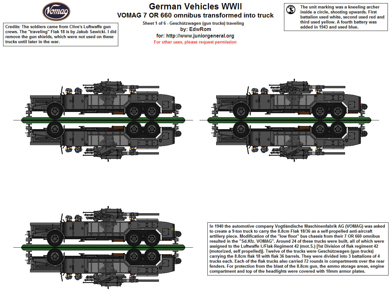 VOMAG 7 OR 660 Gun Truck