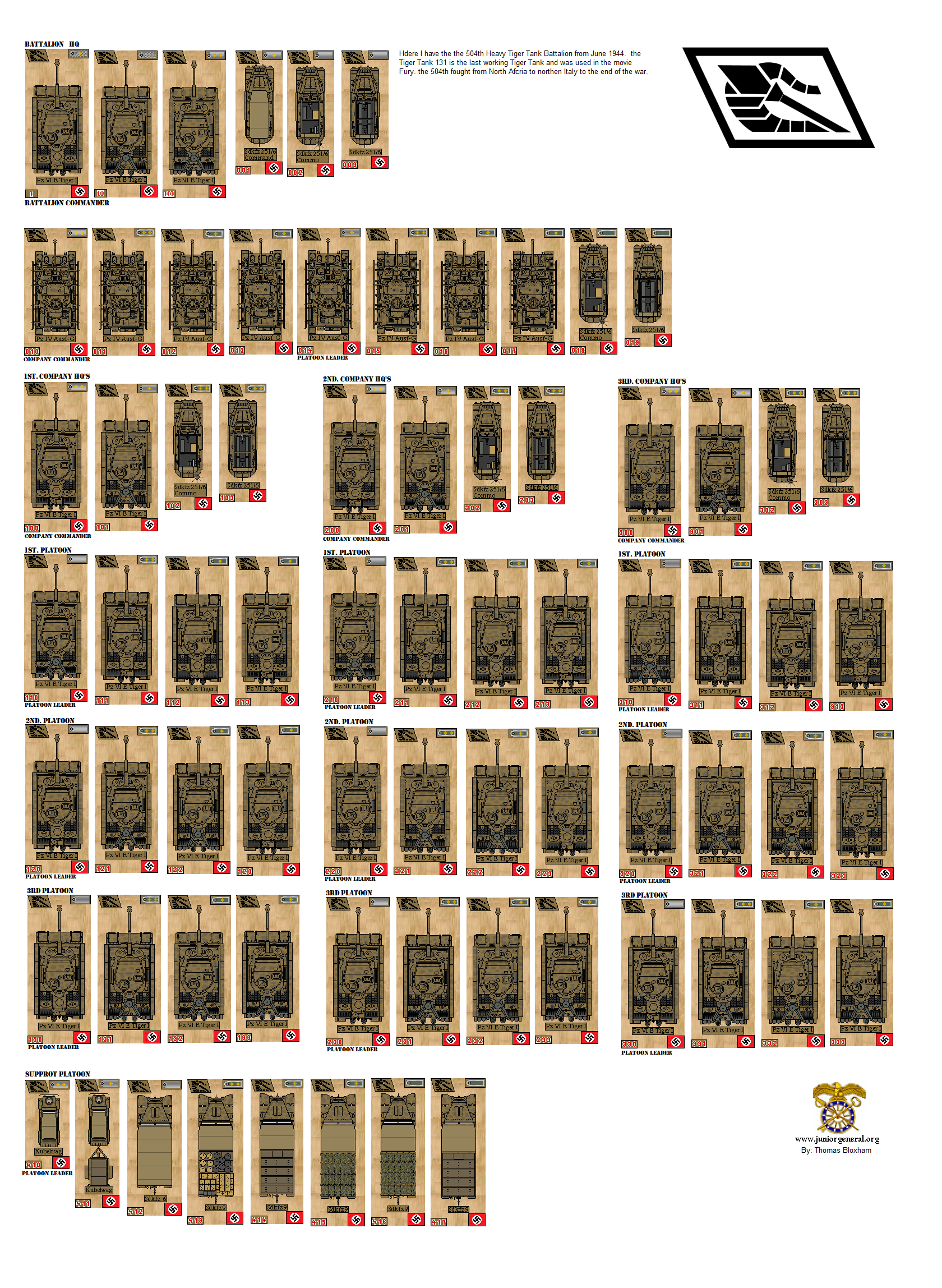 German Tiger Tank Battalion