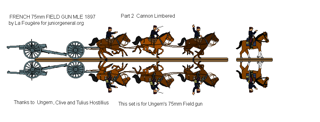 French 75mm Field Gun (Limbered)
