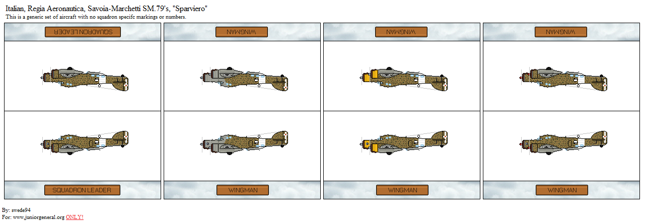 Italian Savoia-Marchetti 79 Sparviero