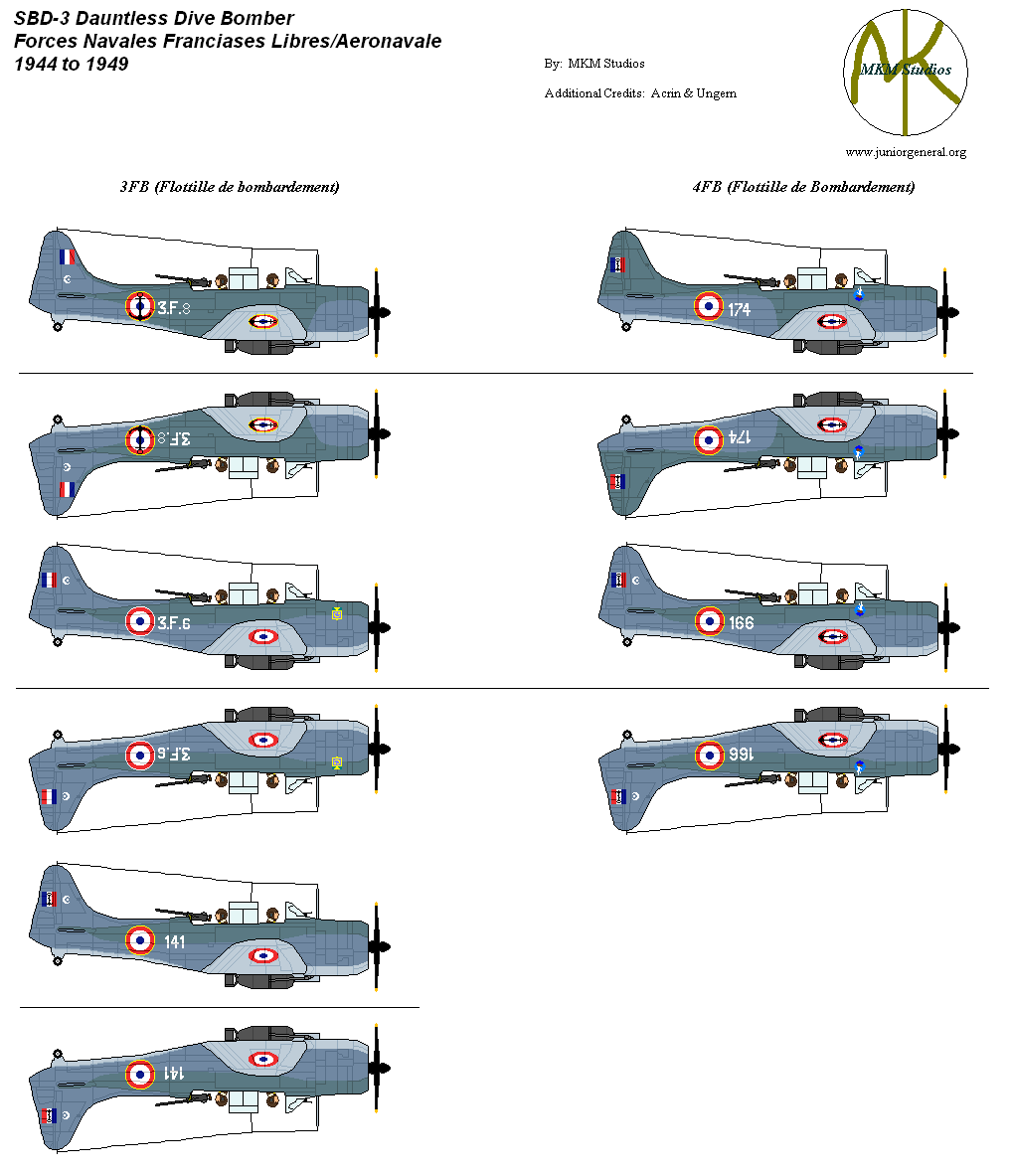 SBD-3 Dauntless Dive Bombers