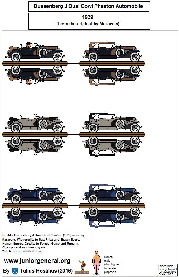 Dusenberg J Dual Cowl Phaeton Automobile