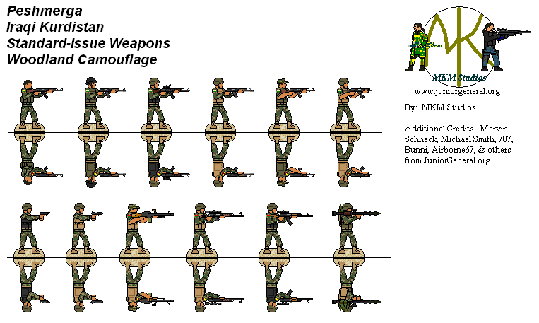 Kurdish Peshmerga Infantry