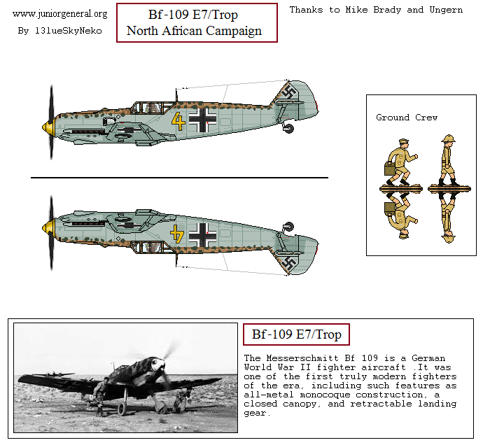 Messerschmitt Bf-109 E7 (North Africa)