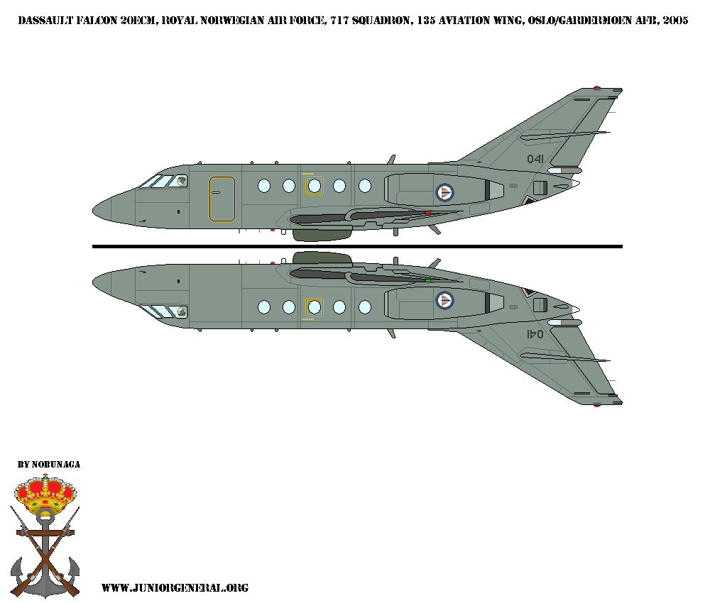 Norwegian Dassault Falcon 20ECM