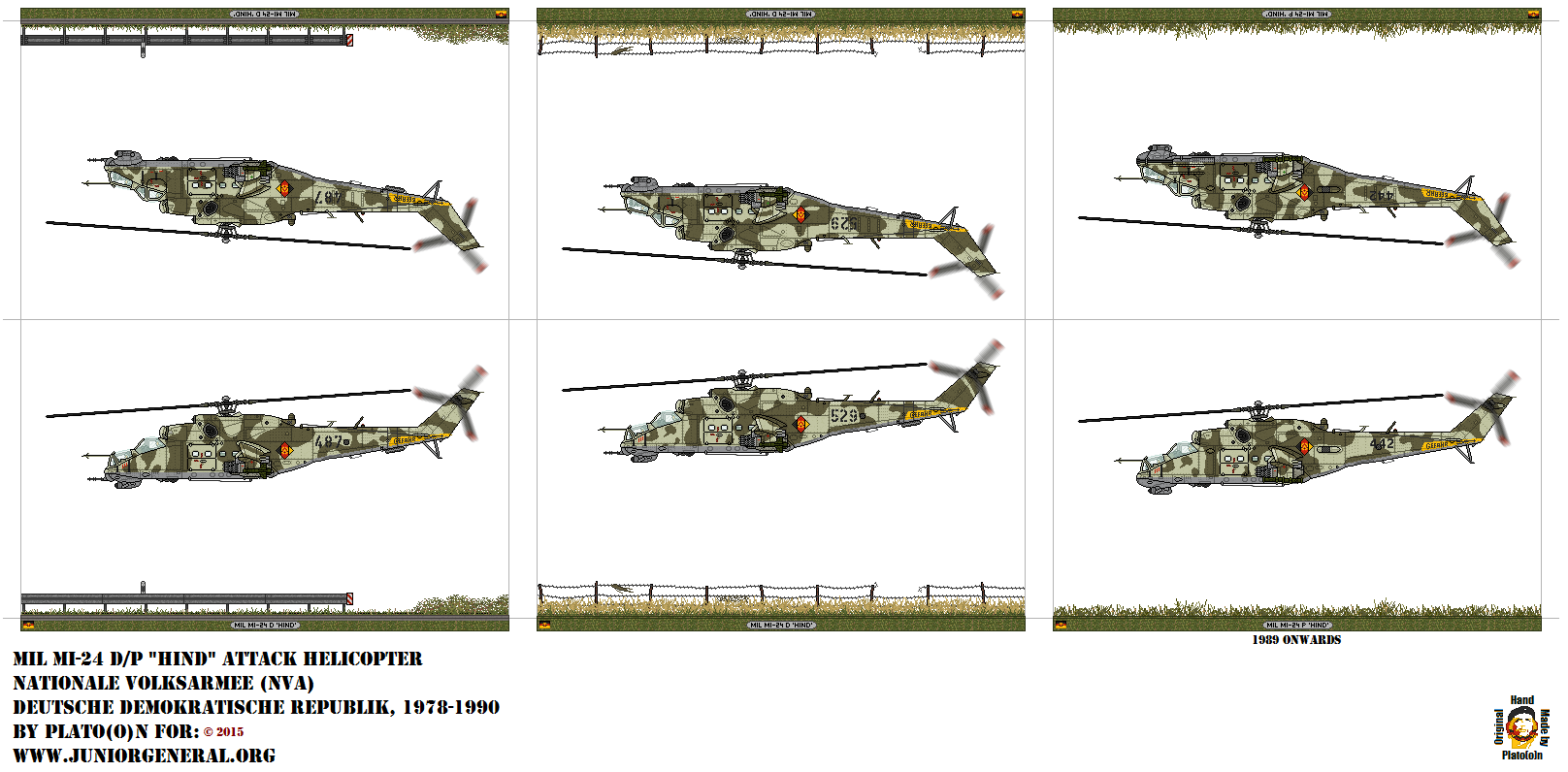 East German Mil Mi-24 D/P Hind Helicopters