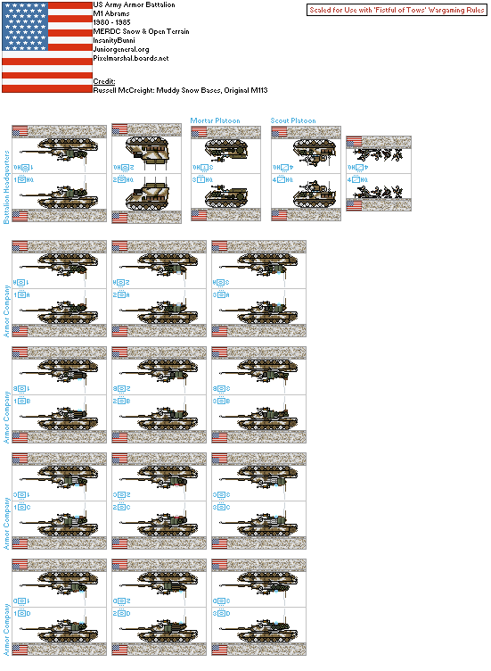 US M1 Abrams Tank Battalion