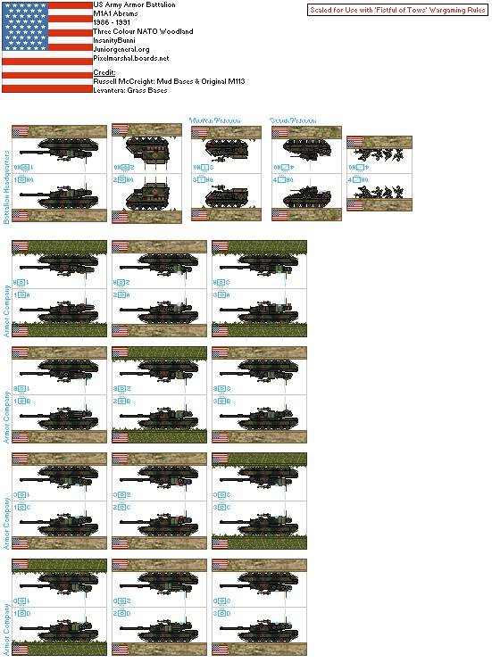 US M1A1 Abrams Tank Battalion
