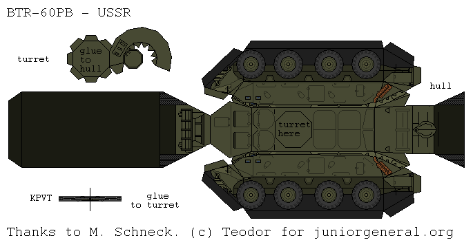 Soviet BTR-60PB (3-D Fold Up)