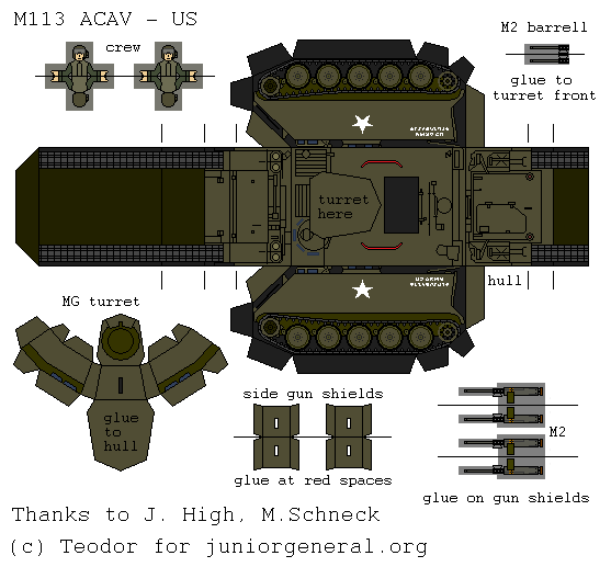 US M113 ACAV (3-D Fold Up)