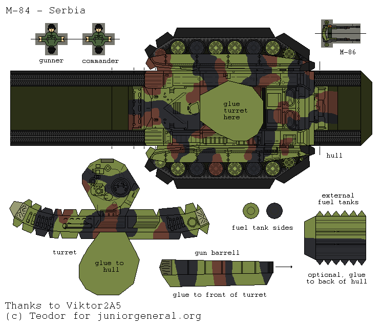 Serbian M-84 (3-D Fold Up)
