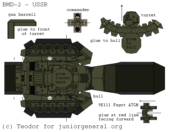 Soviet BMD-2 (3-D Fold Up)