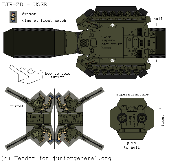 Soviet BTR-ZD (3-D Fold Up)