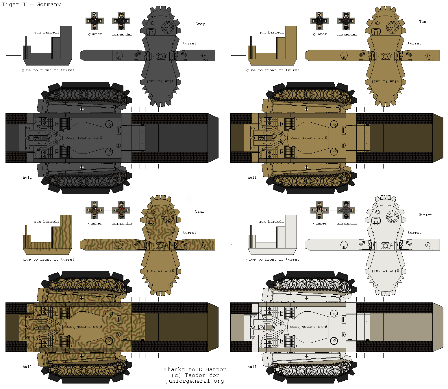 Tiger I (3-D Fold Up)