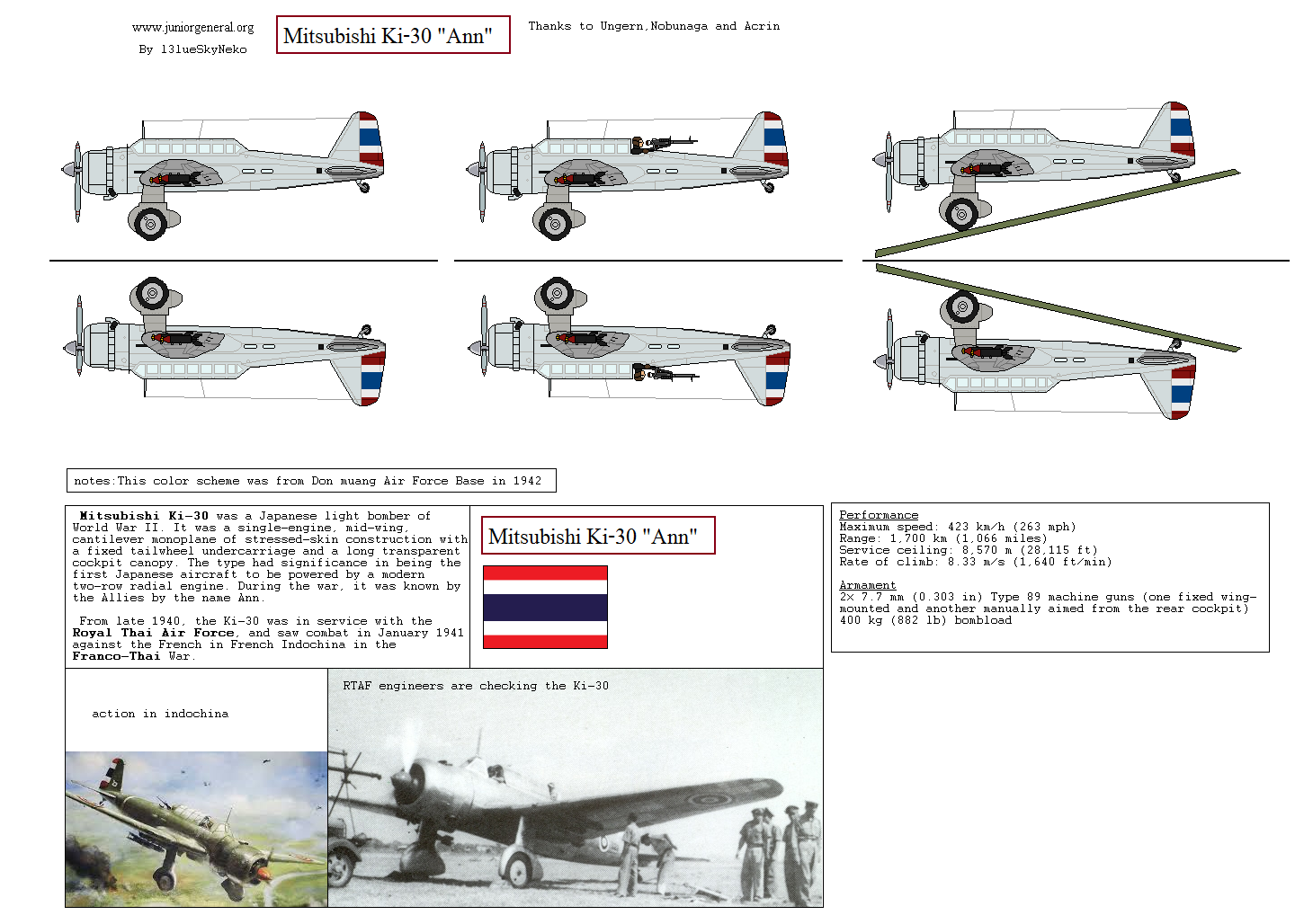 Thai Mitsubishi Ki-30 Ann