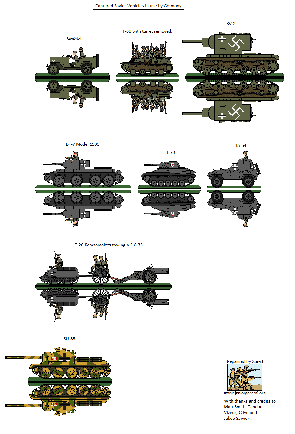 Captured Soviet Vehicles
