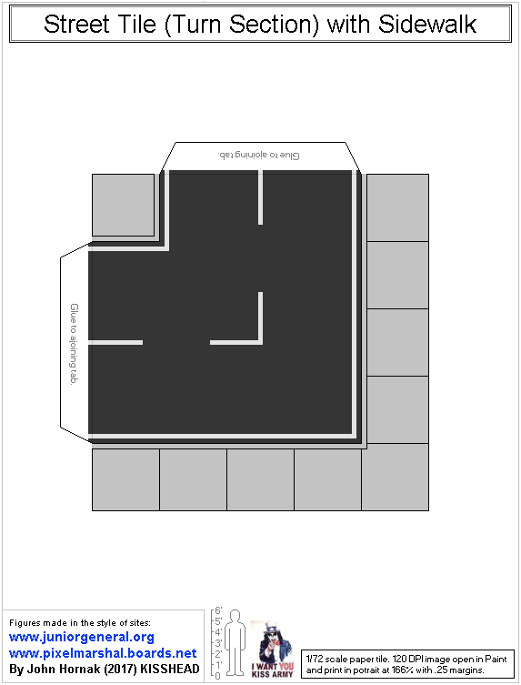 Street Tile Turn Section