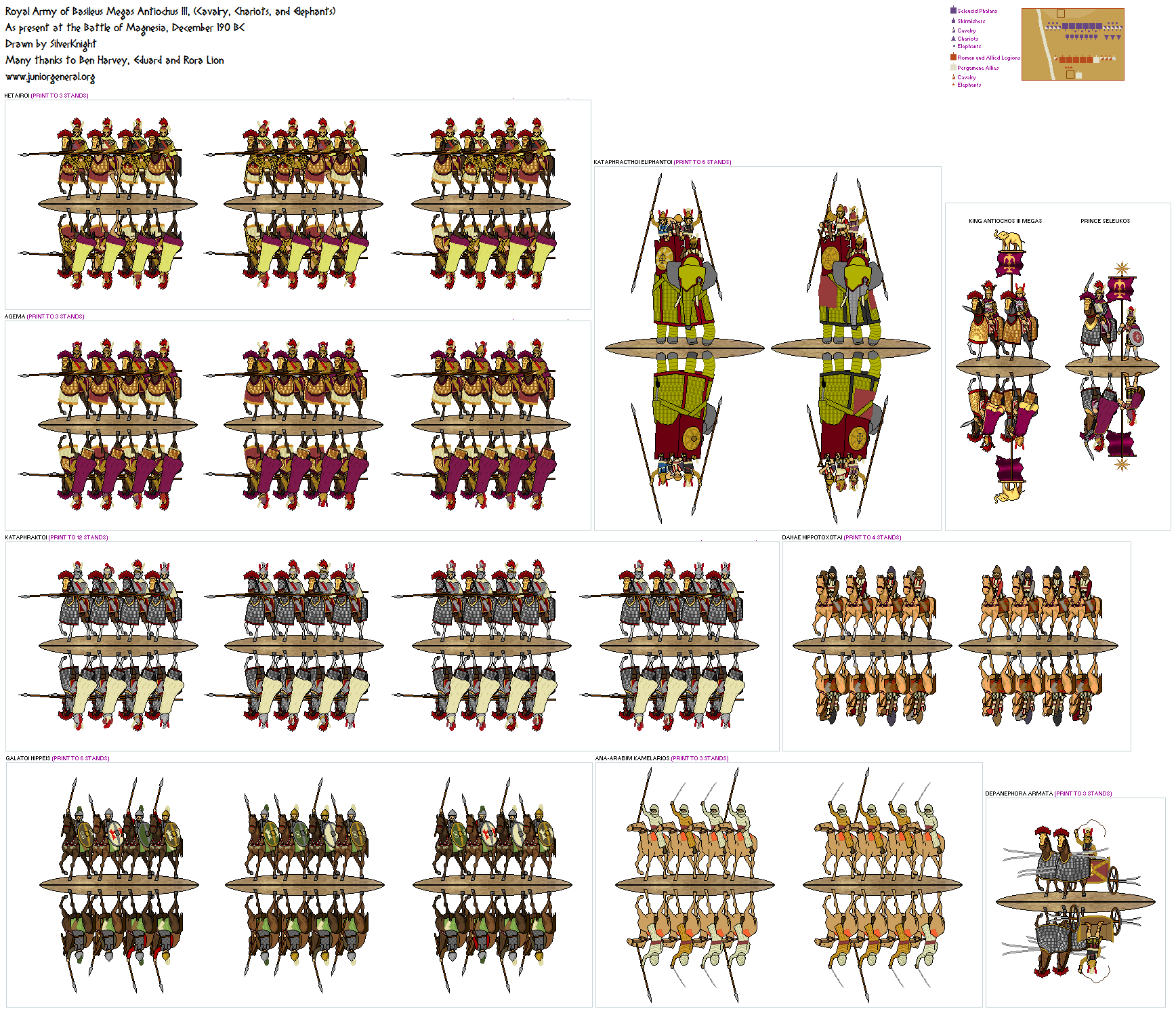 Seleucid Army of Antiochus (Cavalry, Chariots, Elephants)