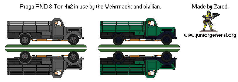 Praga RND 3 Ton Truck (Captured)
