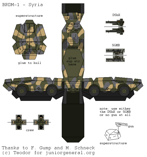 Syria BRDM-1 (3D Fold Up)