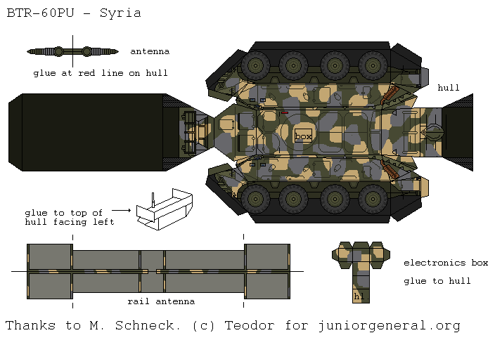 Syria BTR-60PU (3D Fold Up)
