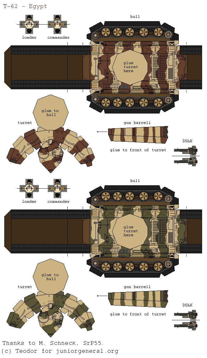 Egypt T-62 (3D Fold Up)