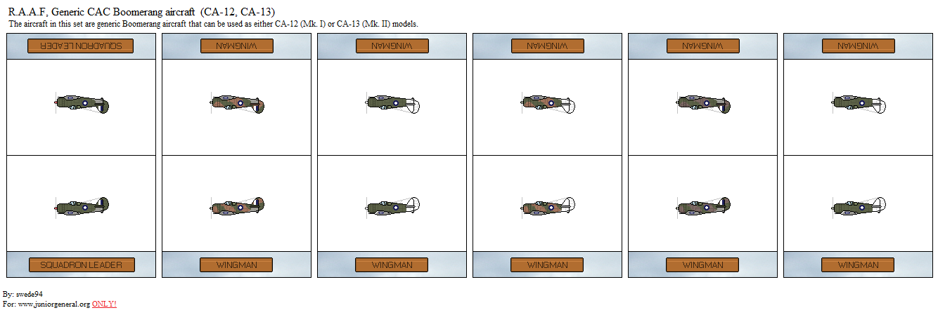 Australian CAC Boomerang Aircraft
