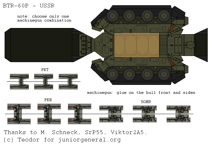 Soviet Union BTR-60P (3D Fold Up)