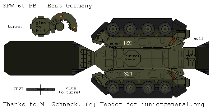 East German SPW 60PB(3D Fold Up)