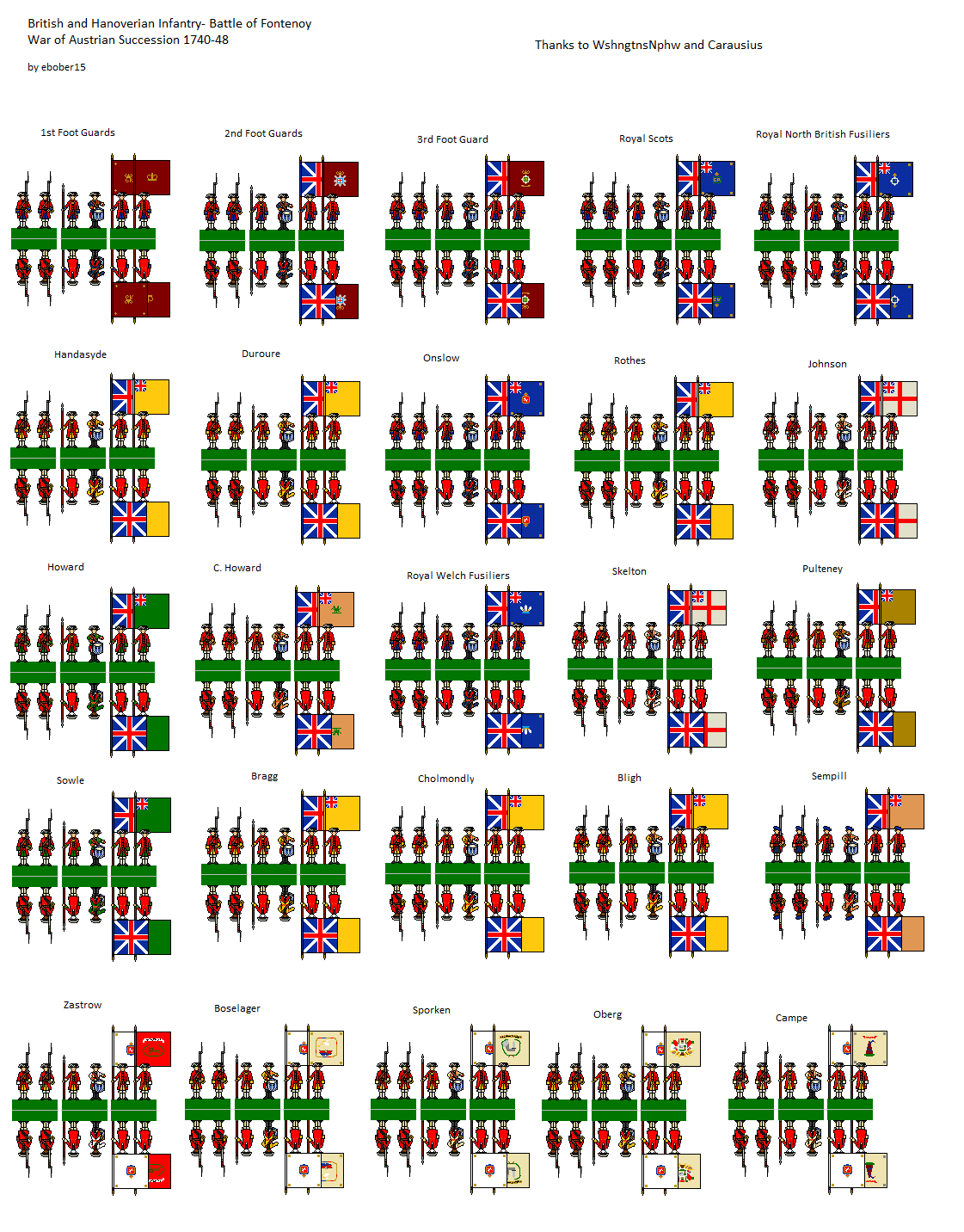 British and Hanoverian Infantry (Micro-scale)