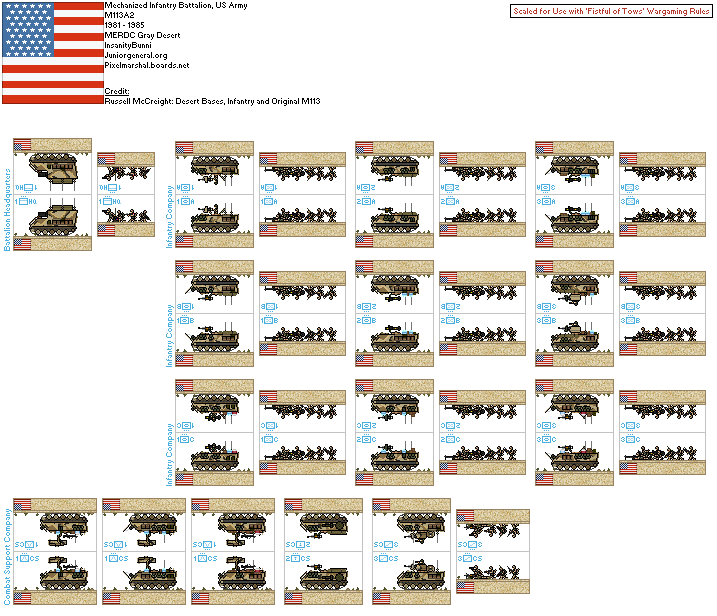 US M113A2 MERDC Camo