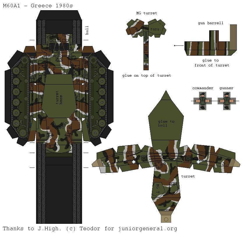 Greek M60A1 (3D Fold Up)